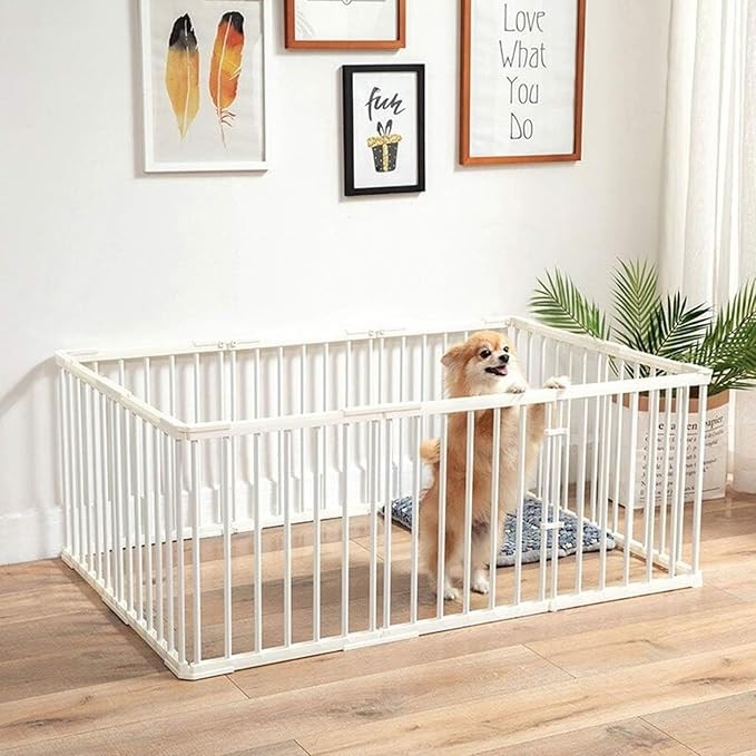 Dog cage Dog cage Kit Dog Cage Household Pet Dog Fence Fence Indoor Isolation Gate Fence Iron Cage Pet Products Foldable Exercise Pen & Pet Playpen Kennel Cage Kennel